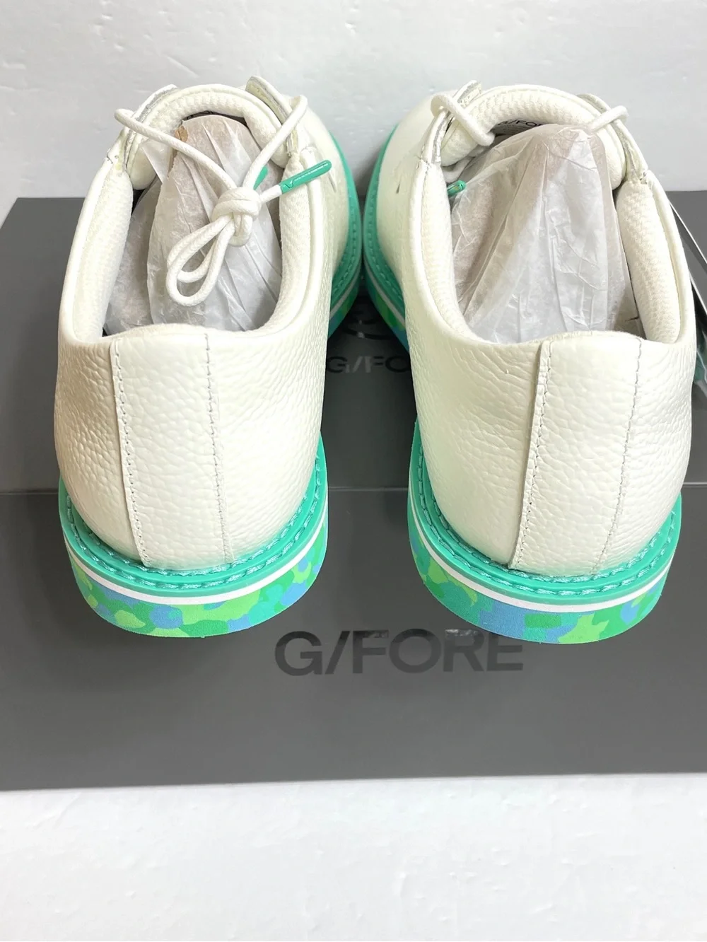 G/Fore Men's Gallivanter Golf Shoes Size 9.5 Camo White Sardinia G4MS23EF02